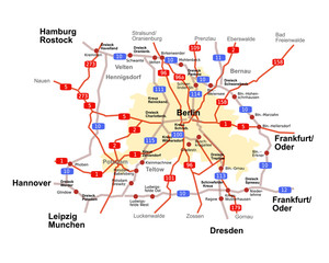 Fototapeta premium berlin city vector map