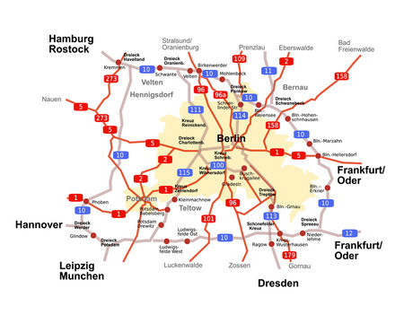 berlin city vector map