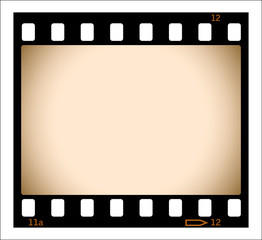 Sepia film strip illustration