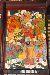 Shanghai water village Nanxun Buddhist temple guardians