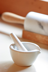 mortar and pestle kitchen background