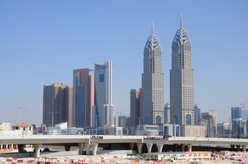 Skyscrapers in Dubai City, United Arab Emirates