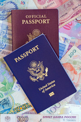 United States personal and official passports vertical
