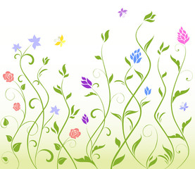 Seamless floral background