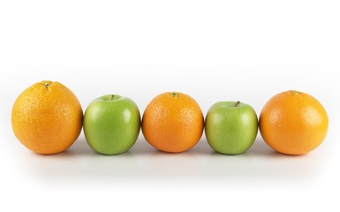 Fünf am Tag Orange und Apfel