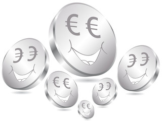 euro coins poster