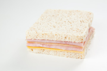 delicious ham and cheese sandwich