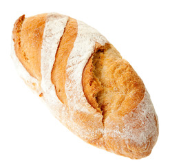 bread on a white background
