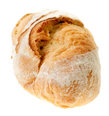 bread on a white background