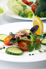 Salad with tunny and vegetable