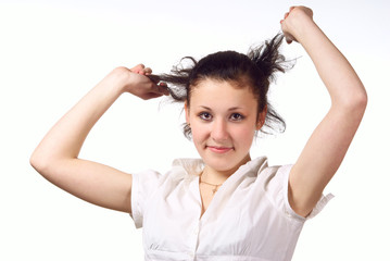 Fototapeta premium Portrait of a young girl