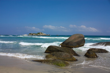 Caribbean sea. Tayrona National Park. Colombia