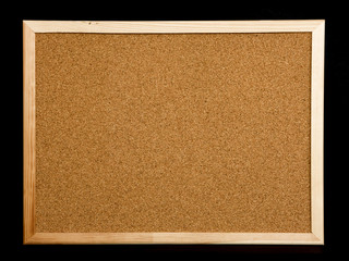 Fototapeta premium cork board on black background