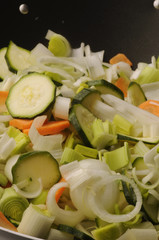Raw vegetables