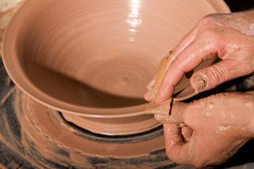 Potter Shaping Clay