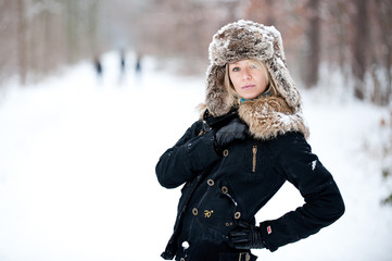 Fashion Model Schneeshooting