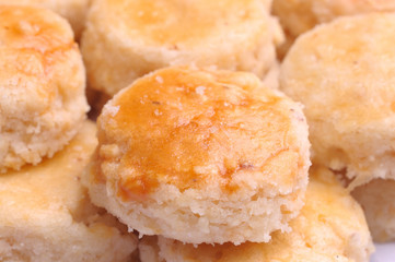 peanut cookies / biscuit close up or macro