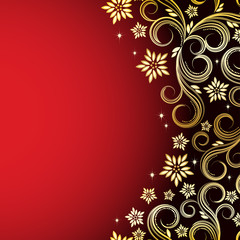 Holiday floral background