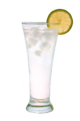 Ice water with lime