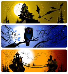 Halloween banners.