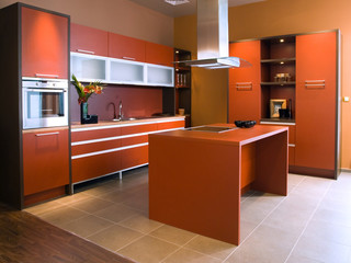 Beautiful and modern kitchen interior design.