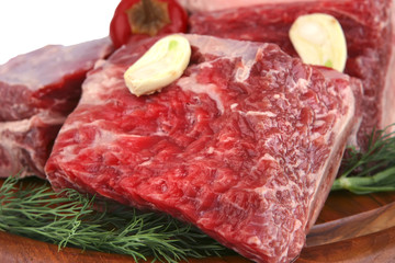 fresh uncooked ribs