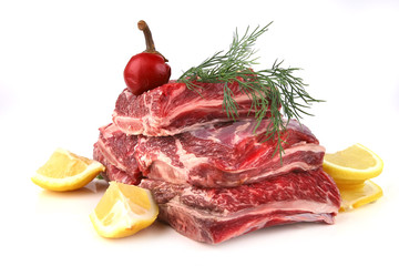 raw rib's and appetizers