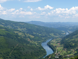 Naklejka na ściany i meble river Drina
