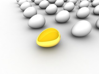 Golden egg. Concept - the Best.