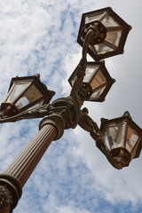 Fototapeta na wymiar Old style light pole