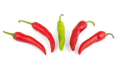 Fotobehang Red peppers © Sergii Figurnyi