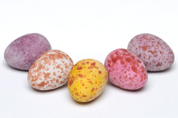 Five Mini Chocolate easter eggs