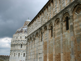 Obraz premium Pisa - Duomo and Baptistery