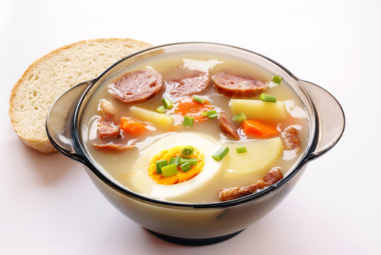 Polish Sour rye soup - zurek
