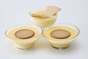 Natillas con galletas.