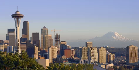 Foto op Canvas Seattle and the Mountain © corepics