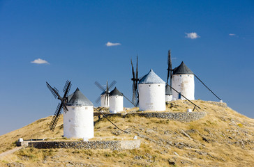 windmills, Consuegra, Castile-La Mancha, Spain