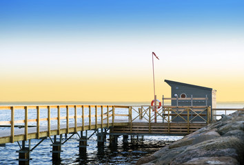 Naklejka premium Lifeguard station