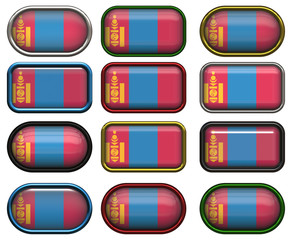 12 buttons of the Flag of Mongolia