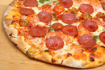 Pizza with Mozzarella & Pepperoni
