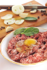 Ingredients for  homemade cutlet