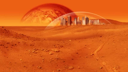 Keuken foto achterwand Baksteen Mars basis