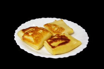 Pancake with caviar