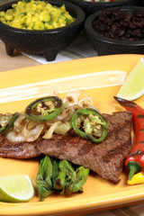 mexican carne asada plate