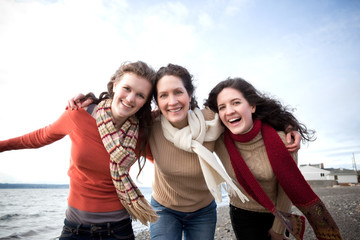 Mother and daughters