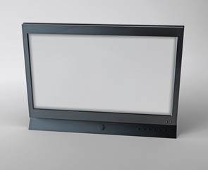 3D-Rendered Flatscreen TV