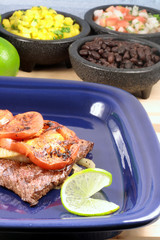 mexican carne asada plate