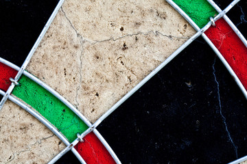 Part of dartboard