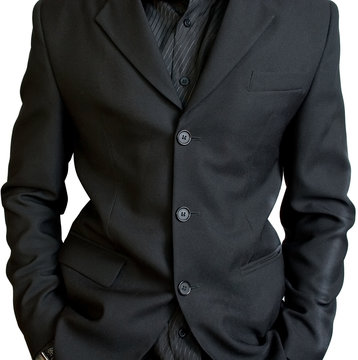 businessman's black jacket