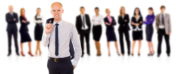 manager on the front and team in the back